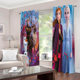 2025 NEW Frozen Elsa Anna Curtains Blackout Window Drapes for Room Decoration